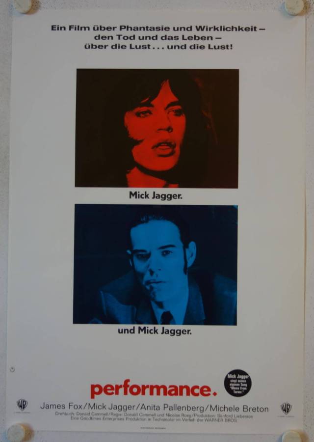 Performance original release german movie poster